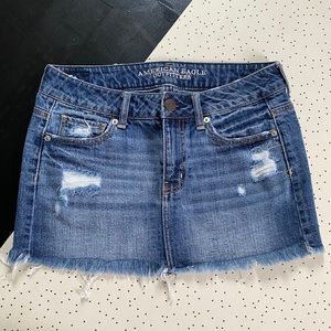 American Eagle denim mini skirt